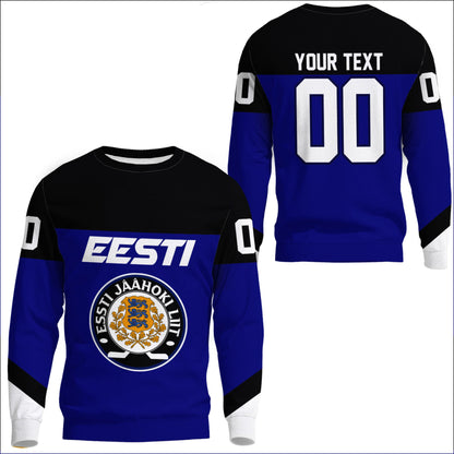 Clothing Custom Estonia Special Hockey Jersey Style Sweatshirts
