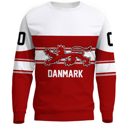 Clothing Custom Denmark Classic Hockey Jersey Style Sweatshirts