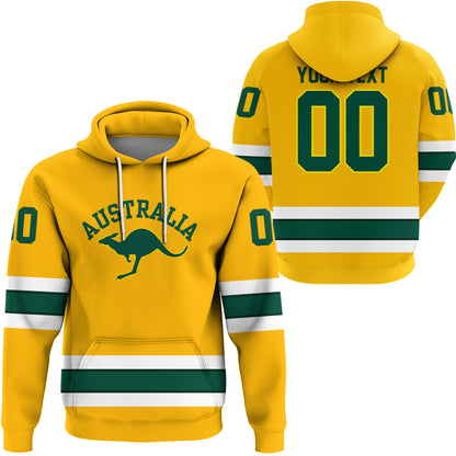 Clothing Custom Australia Hockey Style Hoodie