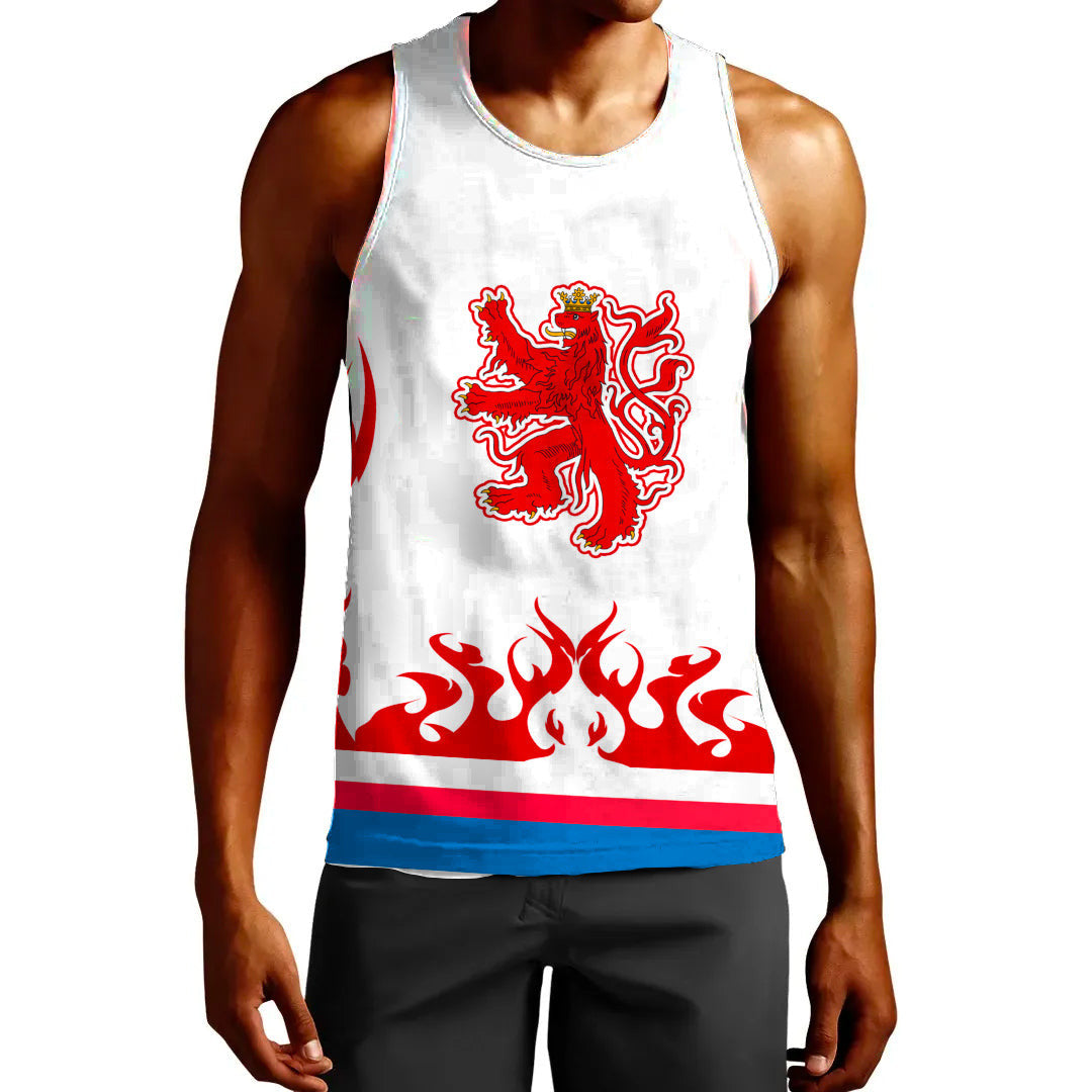 Clothing Custom Luxembourg Team Hockey Jersey Style Tank Top