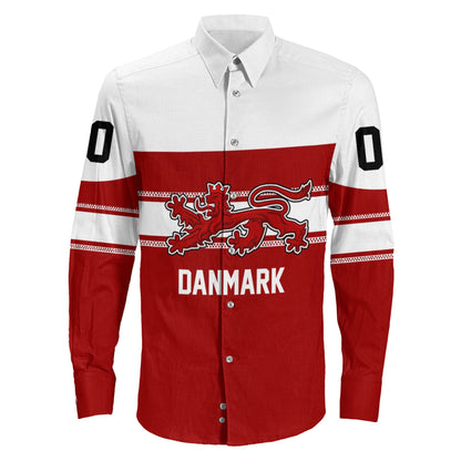 Clothing Custom Denmark Classic Hockey Jersey Style Long Sleeve Button Shirt