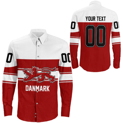Clothing Custom Denmark Classic Hockey Jersey Style Long Sleeve Button Shirt