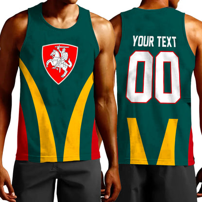 Clothing Custom Lithuania Team Hockey Jersey Style Tank Top
