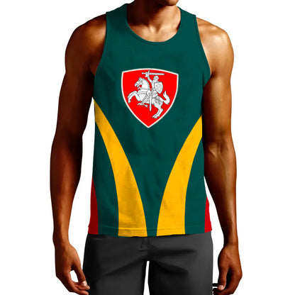 Clothing Custom Lithuania Team Hockey Jersey Style Tank Top