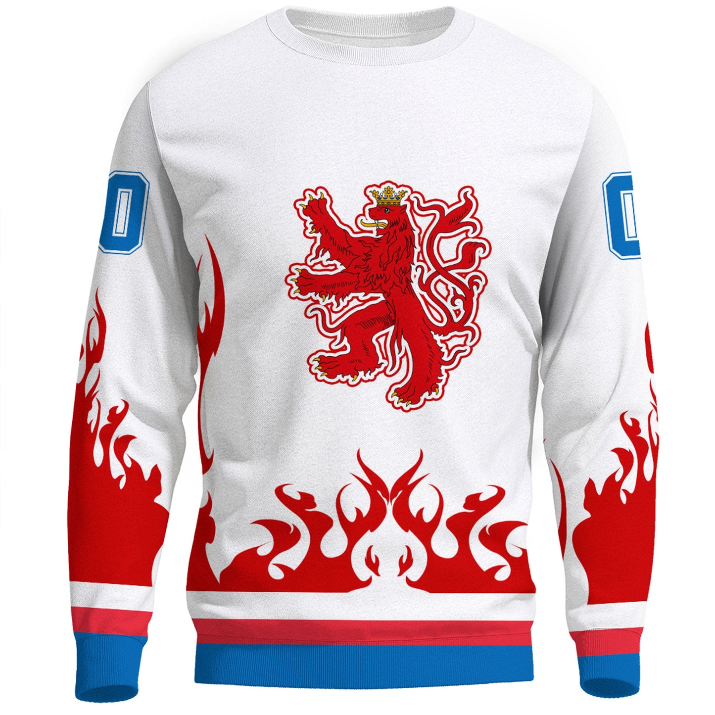 Clothing Custom Luxembourg Team Hockey Jersey Style Sweatshirts