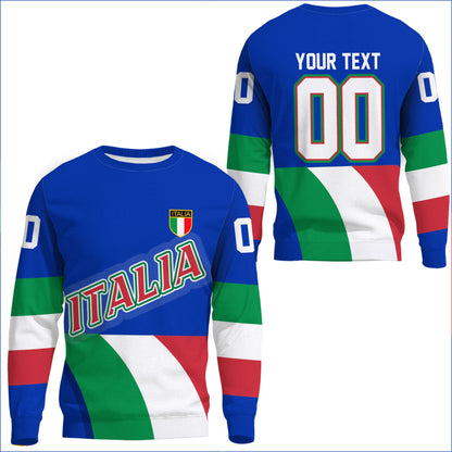 Clothing Custom Italy Hockey Jersey Style Sweatshirts
