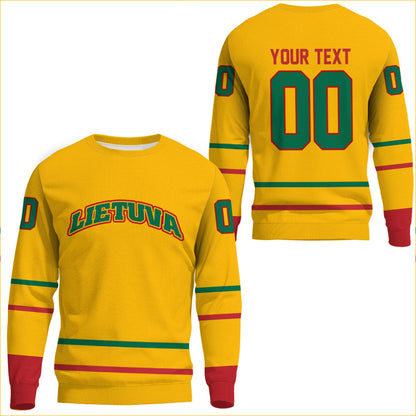 Clothing Custom Lithuania Hockey Jersey Style Sweatshirts