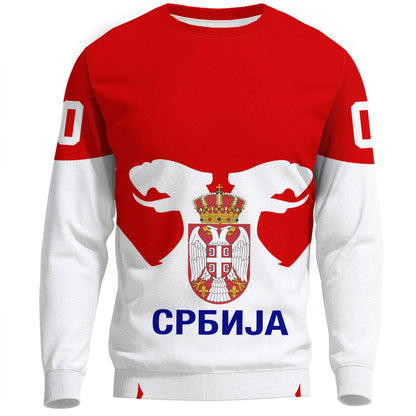 Clothing Custom Serbia Classic Hockey Jersey Style Sweatshirts