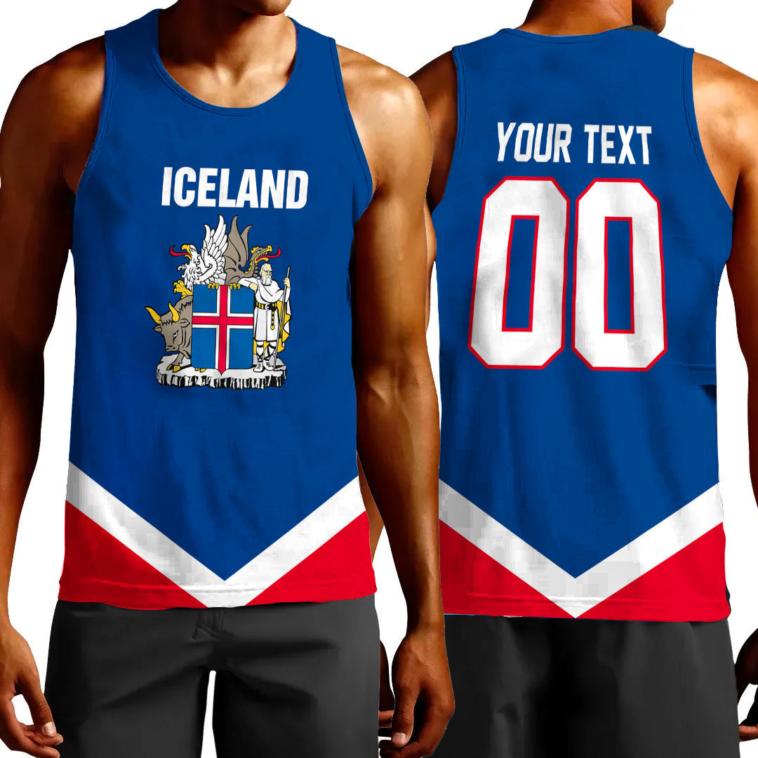 Clothing Custom Iceland Hockey Jersey Style Tank Top