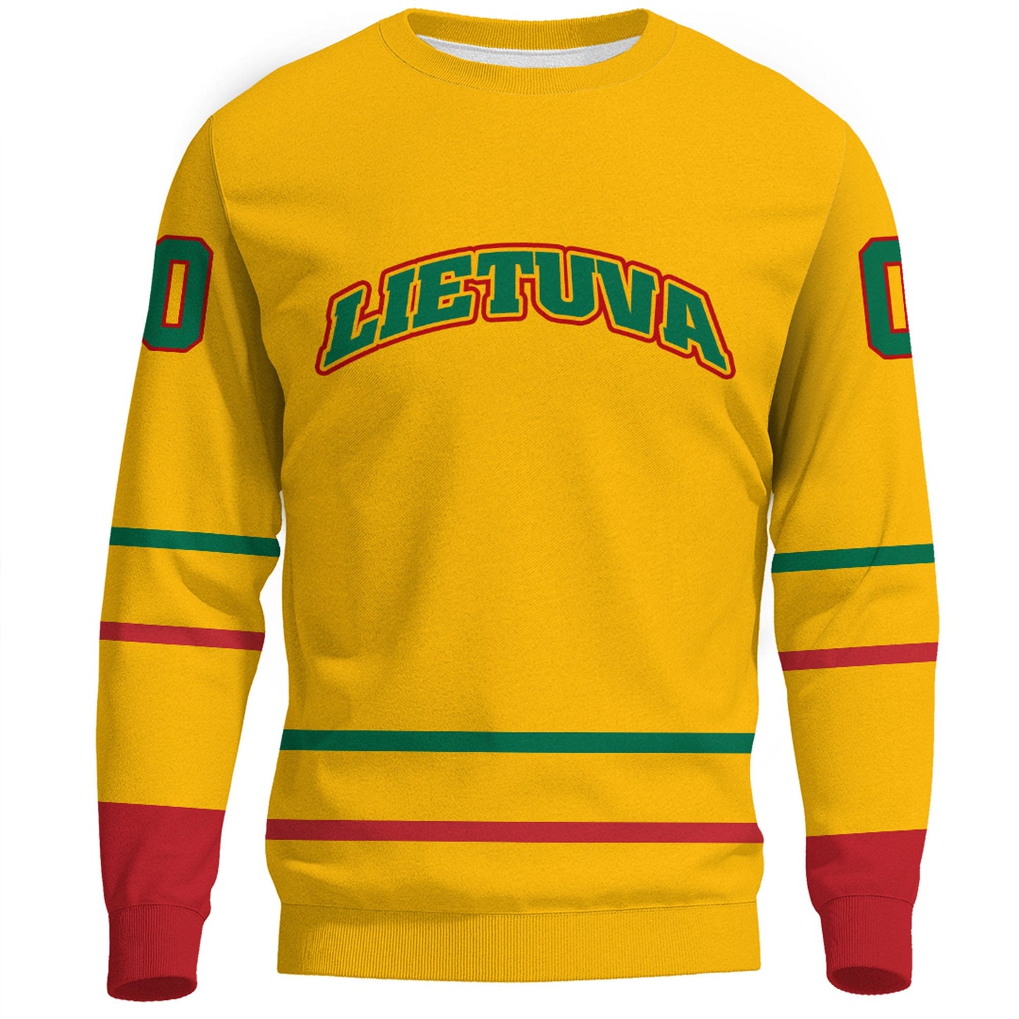 Clothing Custom Lithuania Hockey Jersey Style Sweatshirts