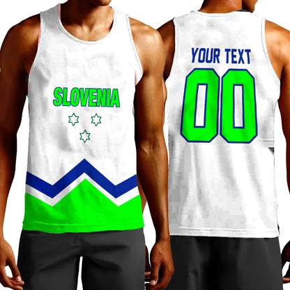 Clothing Custom Slovenia Team Hockey Jersey Style Tank Top