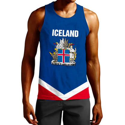 Clothing Custom Iceland Hockey Jersey Style Tank Top
