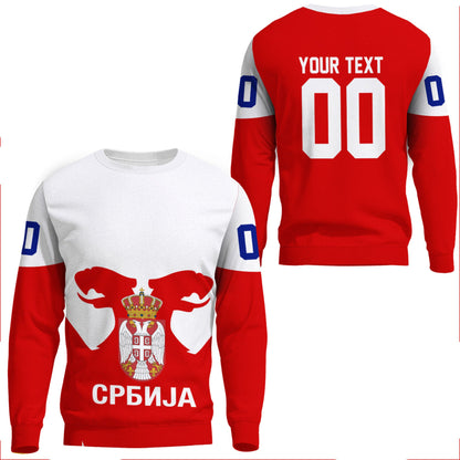 Clothing Custom Serbia Classic New Hockey Jersey Style Sweatshirts