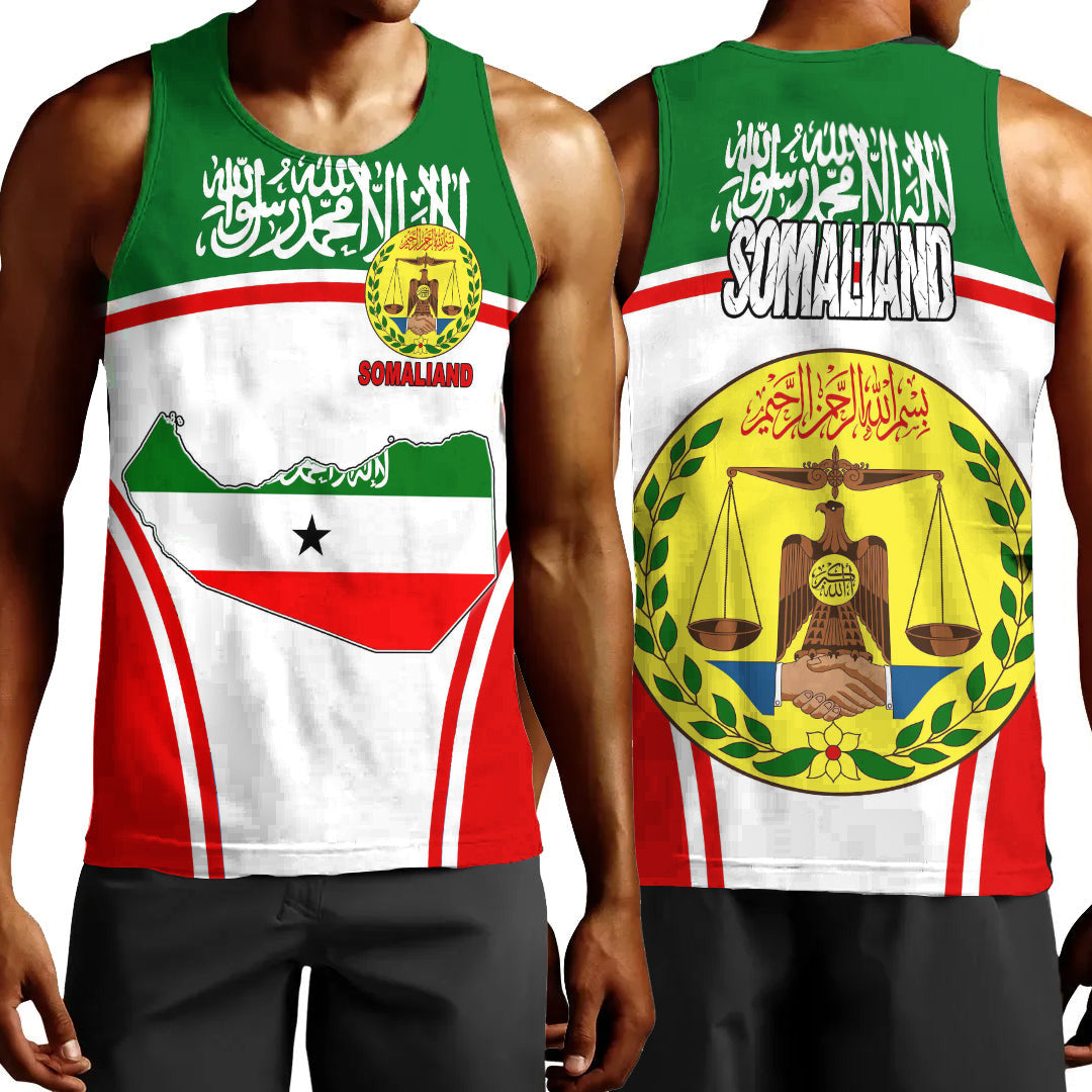 Clothing Somaliand Active Flag Men Tank Top