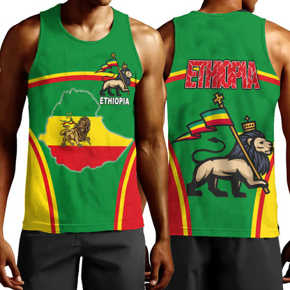 Clothing Ethiopia Lion Active Flag Men Tank Top