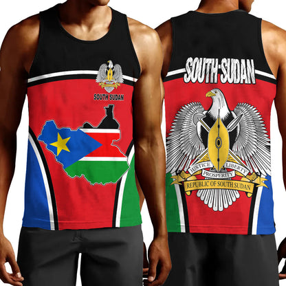 Clothing South Sudan Active Flag Men Tank Top