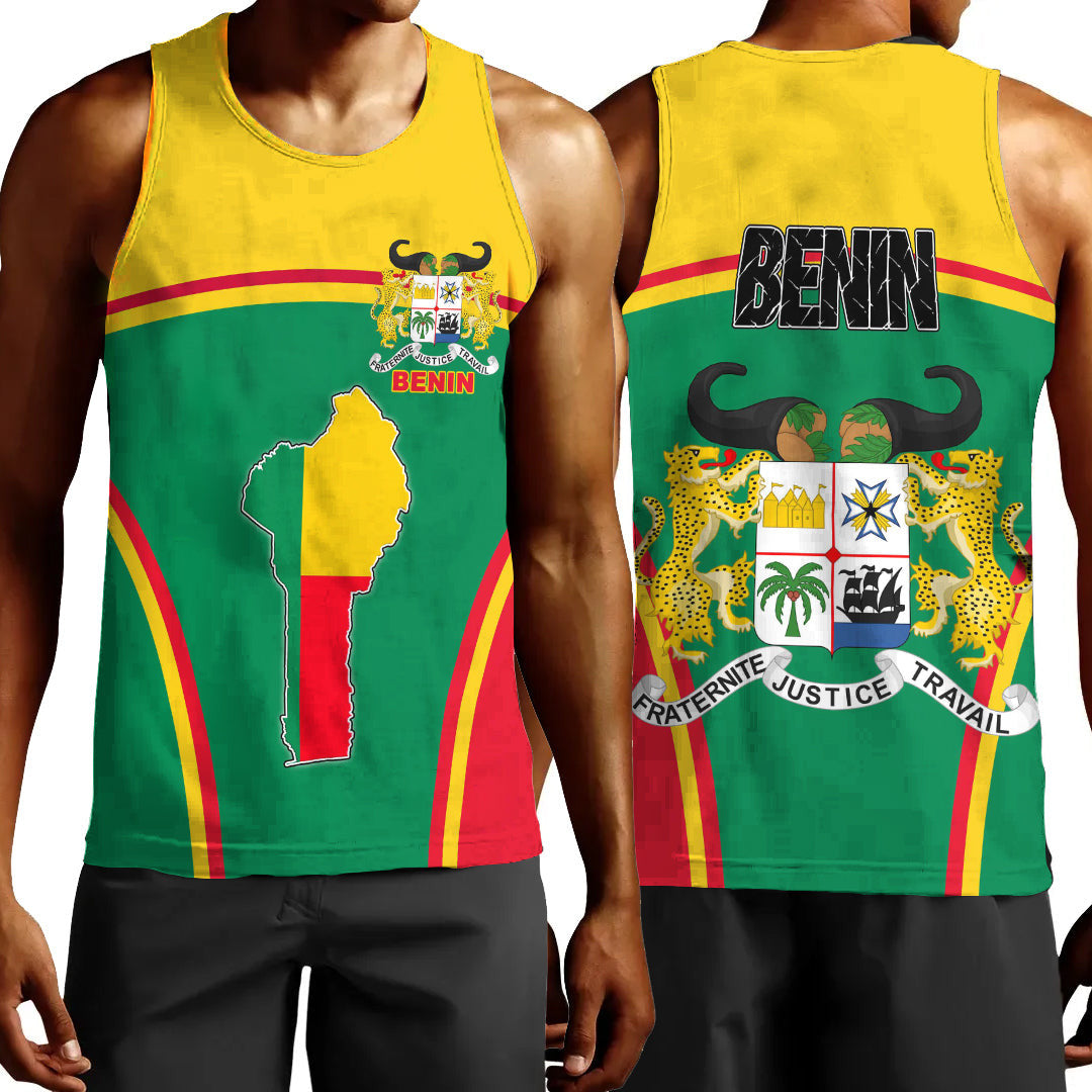 Clothing Benin Active Flag Men Tank Top