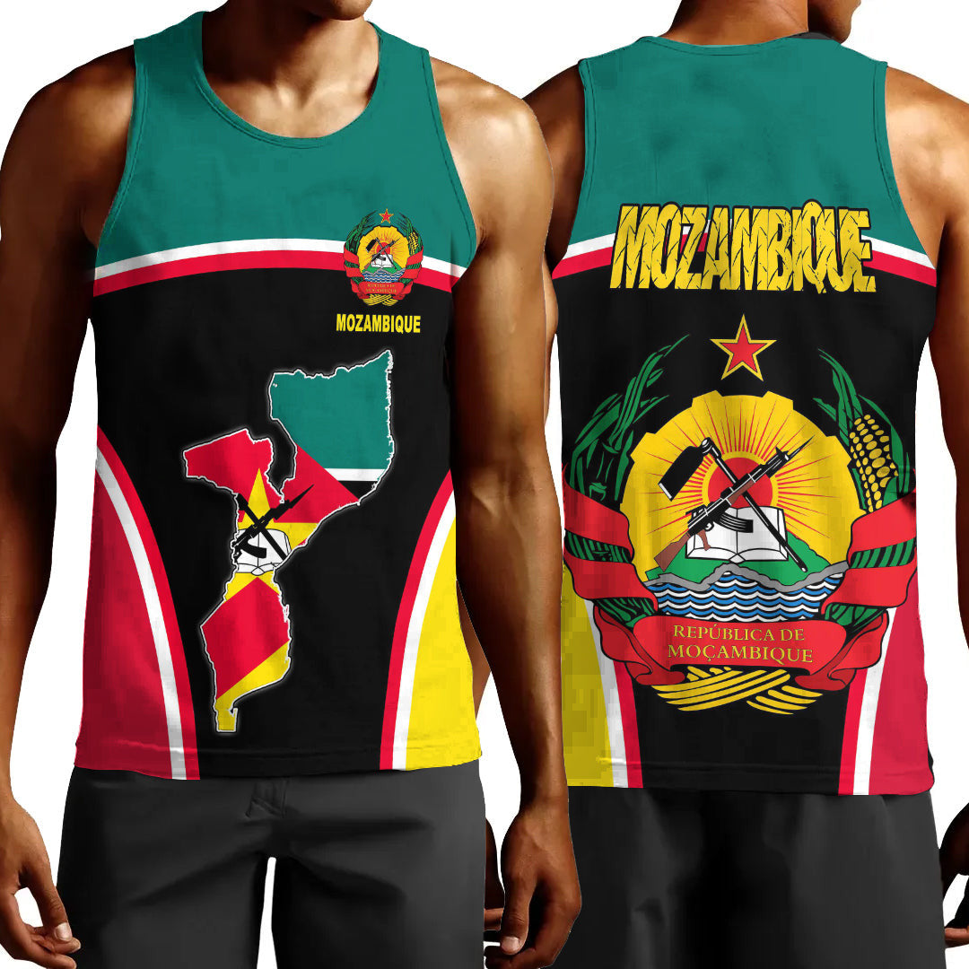 Clothing Mozambique Active Flag Men Tank Top