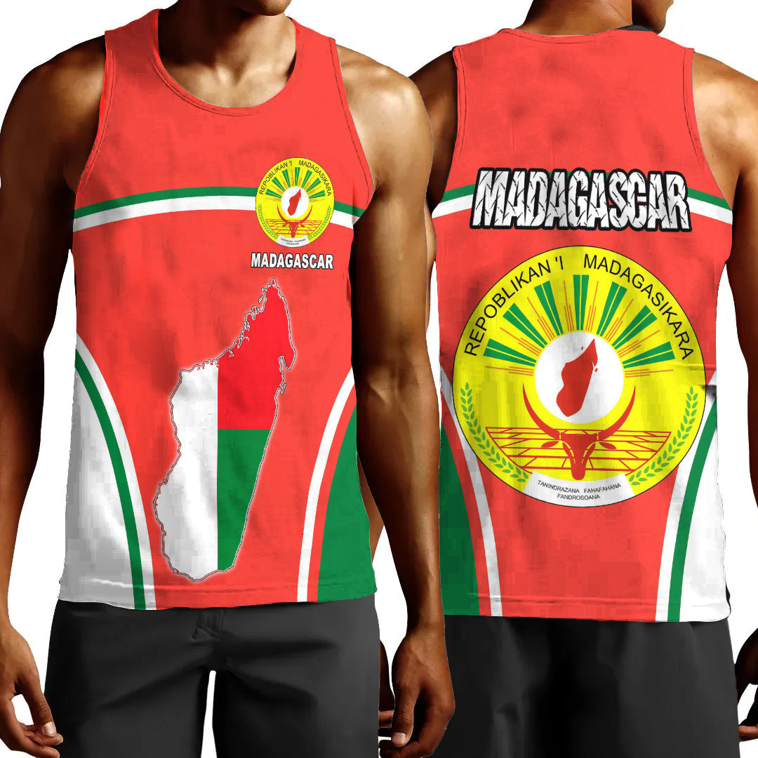 Clothing Madagascar Active Flag Men Tank Top