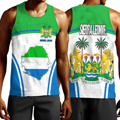 Clothing Sierra Leone Active Flag Men Tank Top