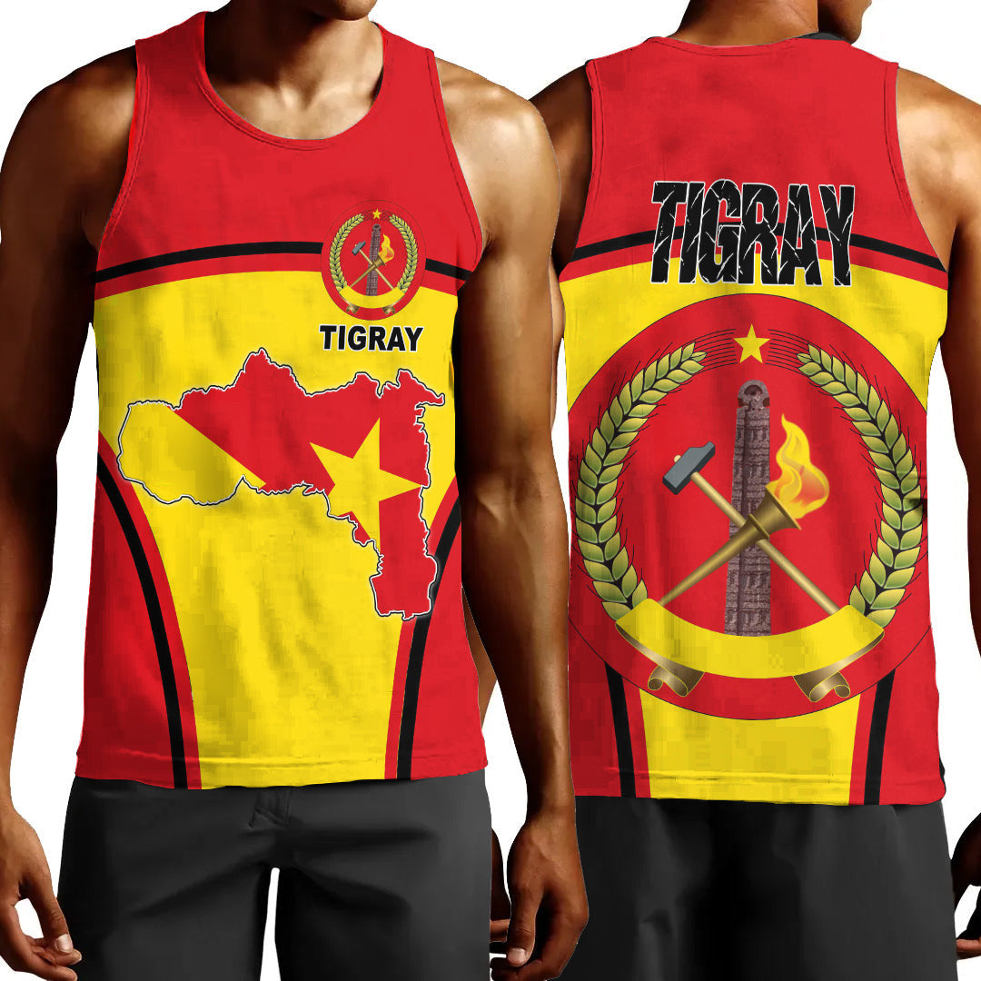 Clothing Tigray Active Flag Men Tank Top