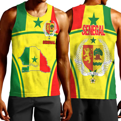 Clothing Senegal Active Flag Men Tank Top