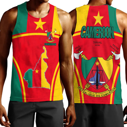 Clothing Cameroon Active Flag Men Tank Top