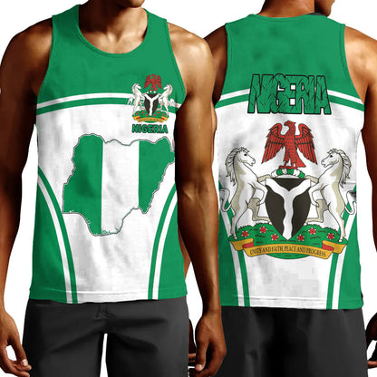 Clothing Nigeria Active Flag Men Tank Top