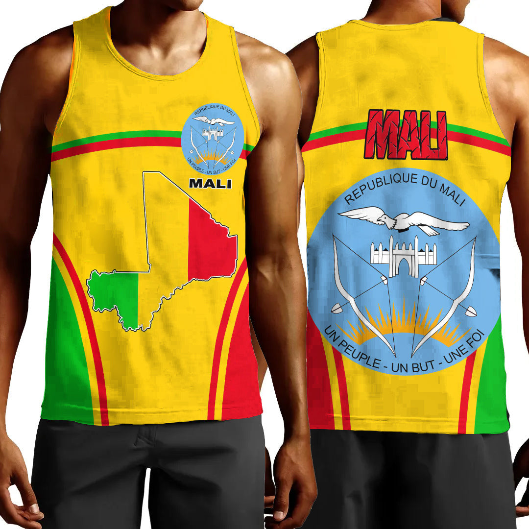 Clothing Mali Active Flag Men Tank Top