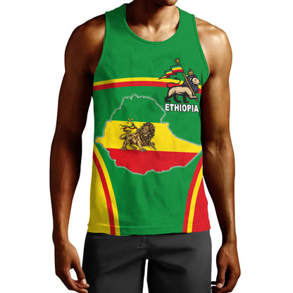 Clothing Ethiopia Lion Active Flag Men Tank Top