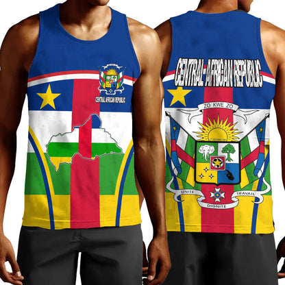 Clothing Central African Republic Active Flag Men Tank Top