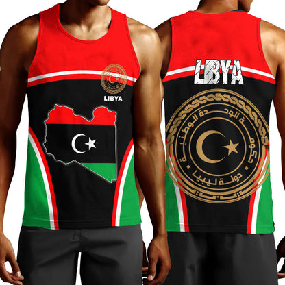 Clothing Libya Active Flag Men Tank Top