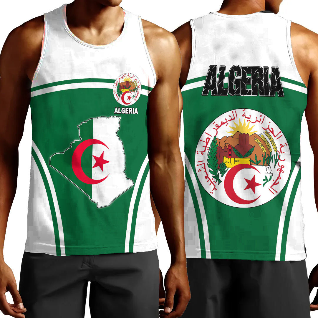 Clothing Algeria Active Flag Men Tank Top