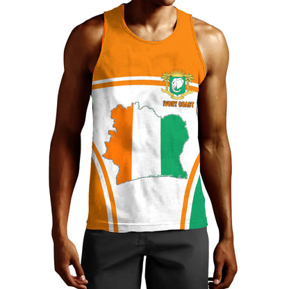 Clothing Ivory Coast Active Flag Men Tank Top
