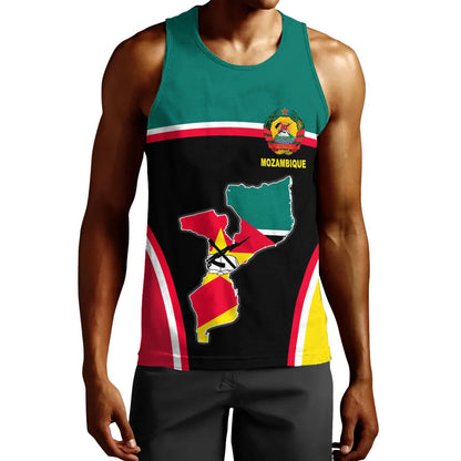Clothing Mozambique Active Flag Men Tank Top