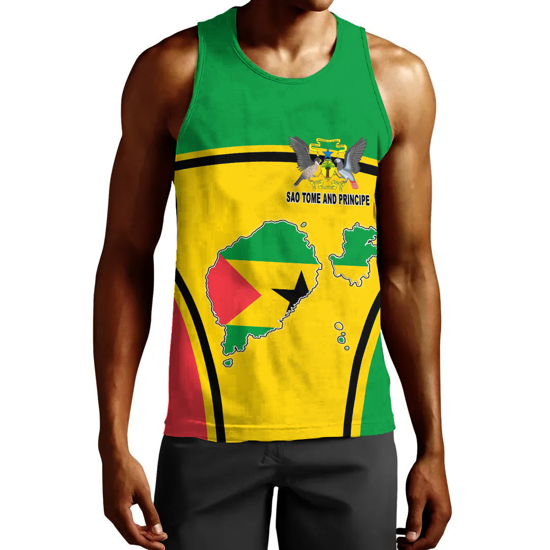 Clothing Sao Tome and Principe Active Flag Men Tank Top