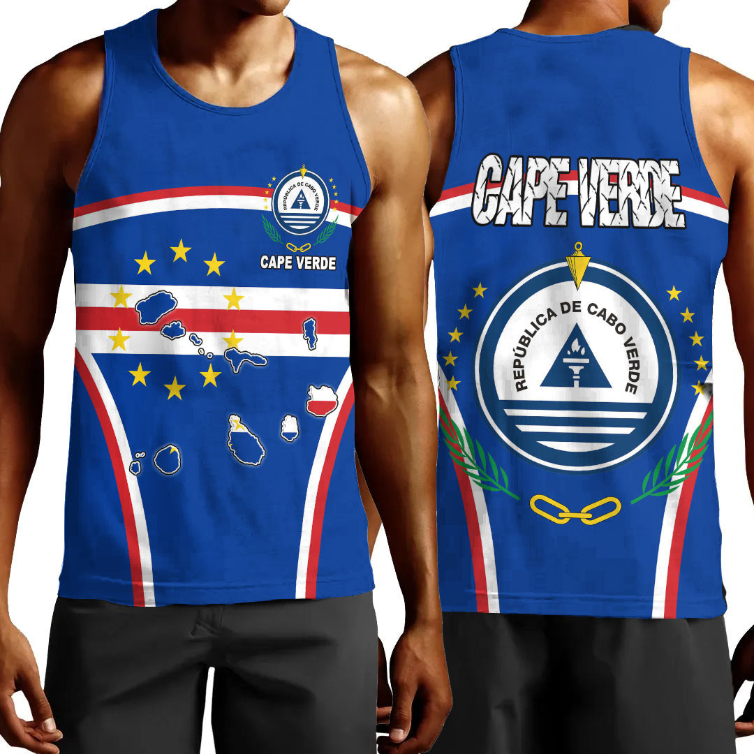 Clothing Cape Verde Active Flag Men Tank Top