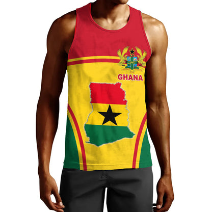 Clothing Ghana Active Flag Men Tank Top