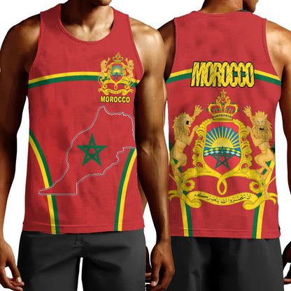 Clothing Morocco Active Flag Men Tank Top