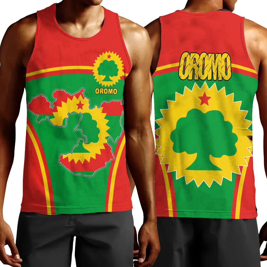 Clothing Oromo Active Flag Men Tank Top