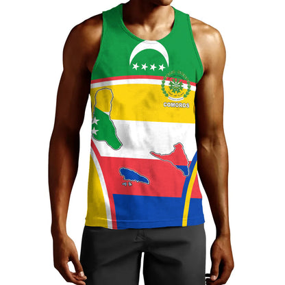 Clothing Comoros Active Flag Men Tank Top