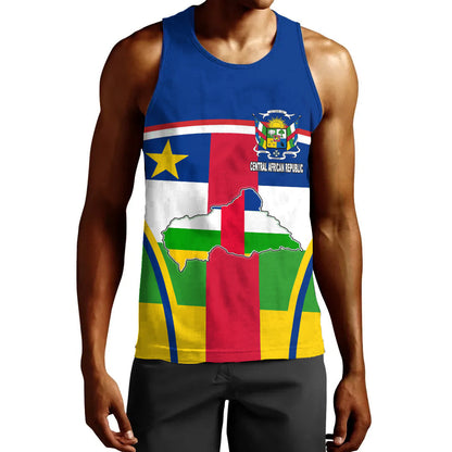 Clothing Central African Republic Active Flag Men Tank Top