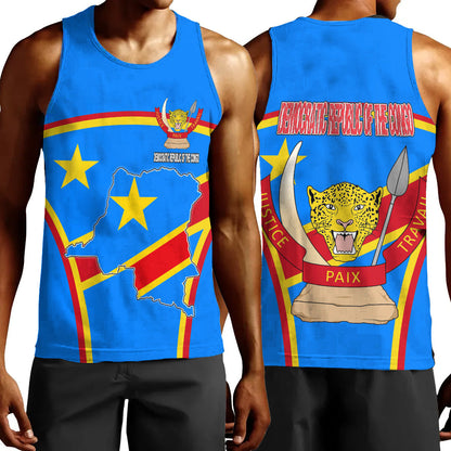 Clothing Democratic Republic of the Congo Active Flag Men Tank Top