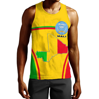 Clothing Mali Active Flag Men Tank Top