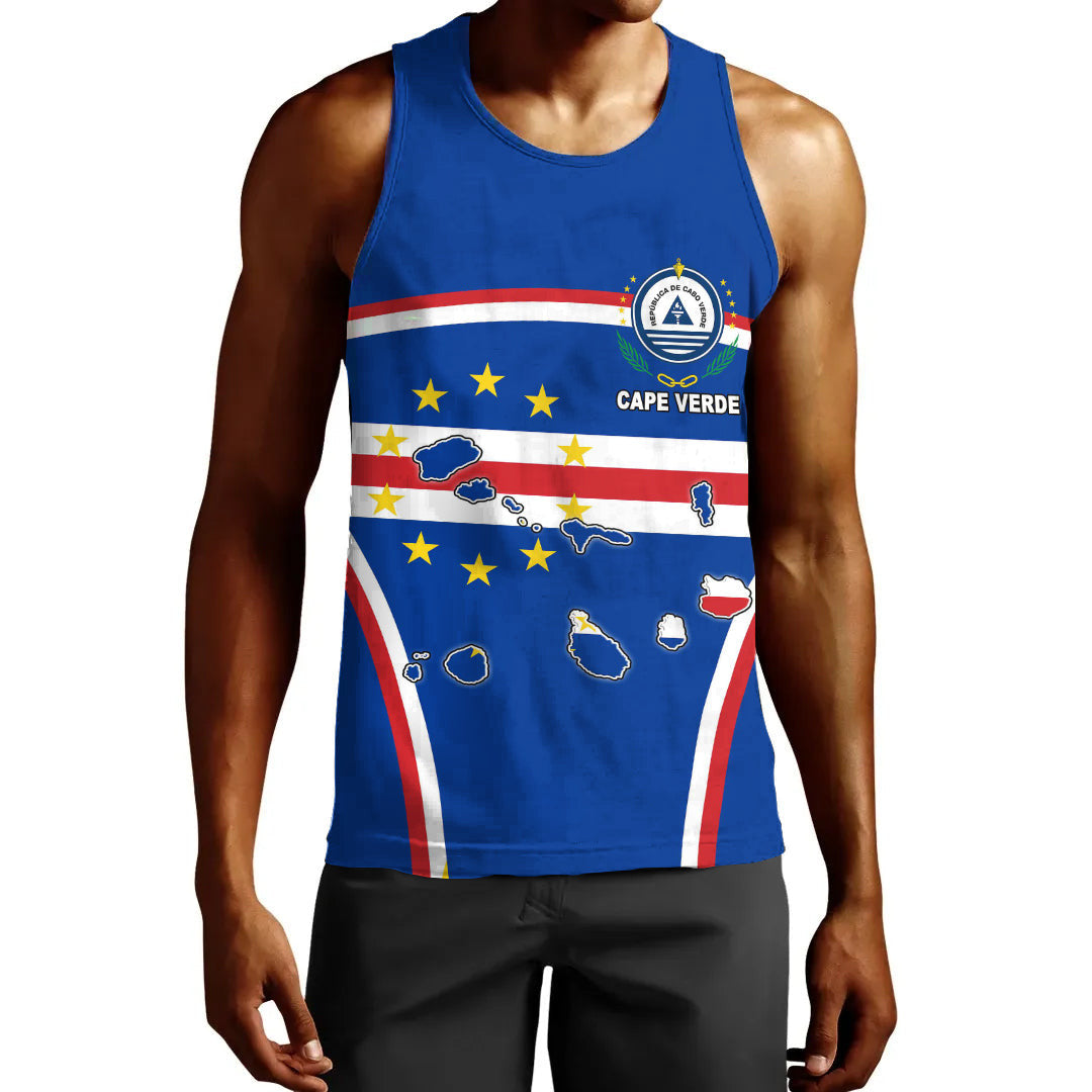 Clothing Cape Verde Active Flag Men Tank Top