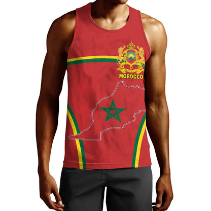 Clothing Morocco Active Flag Men Tank Top
