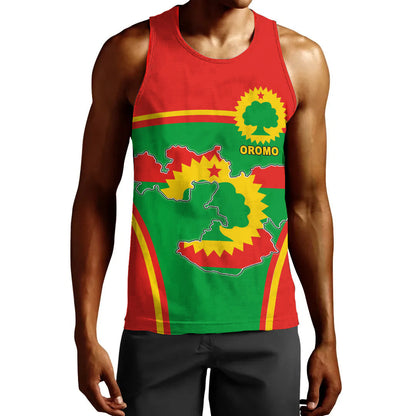 Clothing Oromo Active Flag Men Tank Top