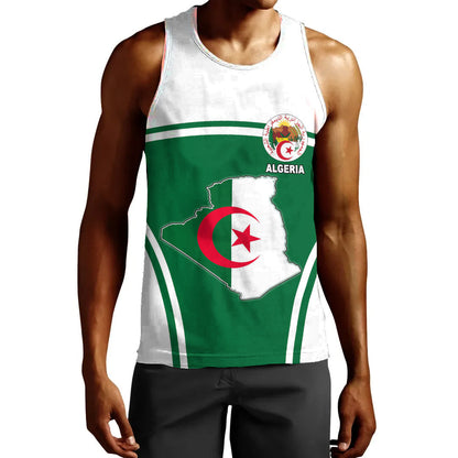 Clothing Algeria Active Flag Men Tank Top
