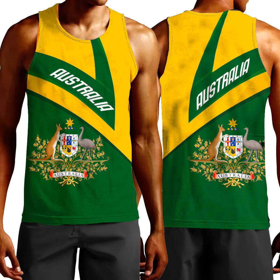 Clothing Australia Coat Of Arms Active Sport Tank Top