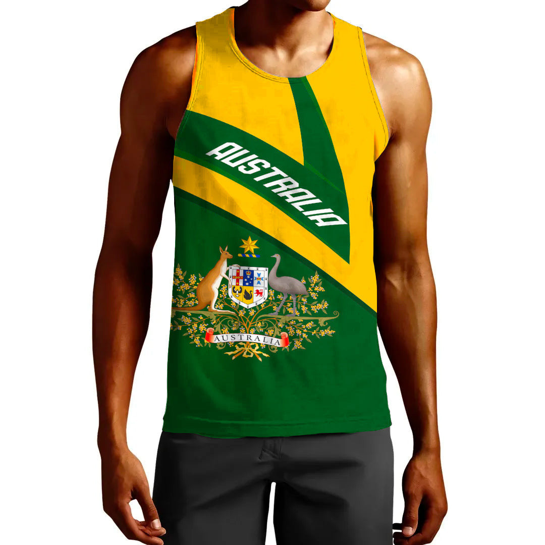 Clothing Australia Coat Of Arms Active Sport Tank Top